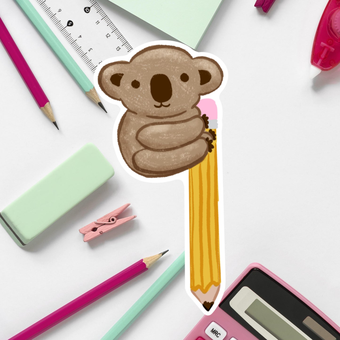 Koala Pencil Die Cut