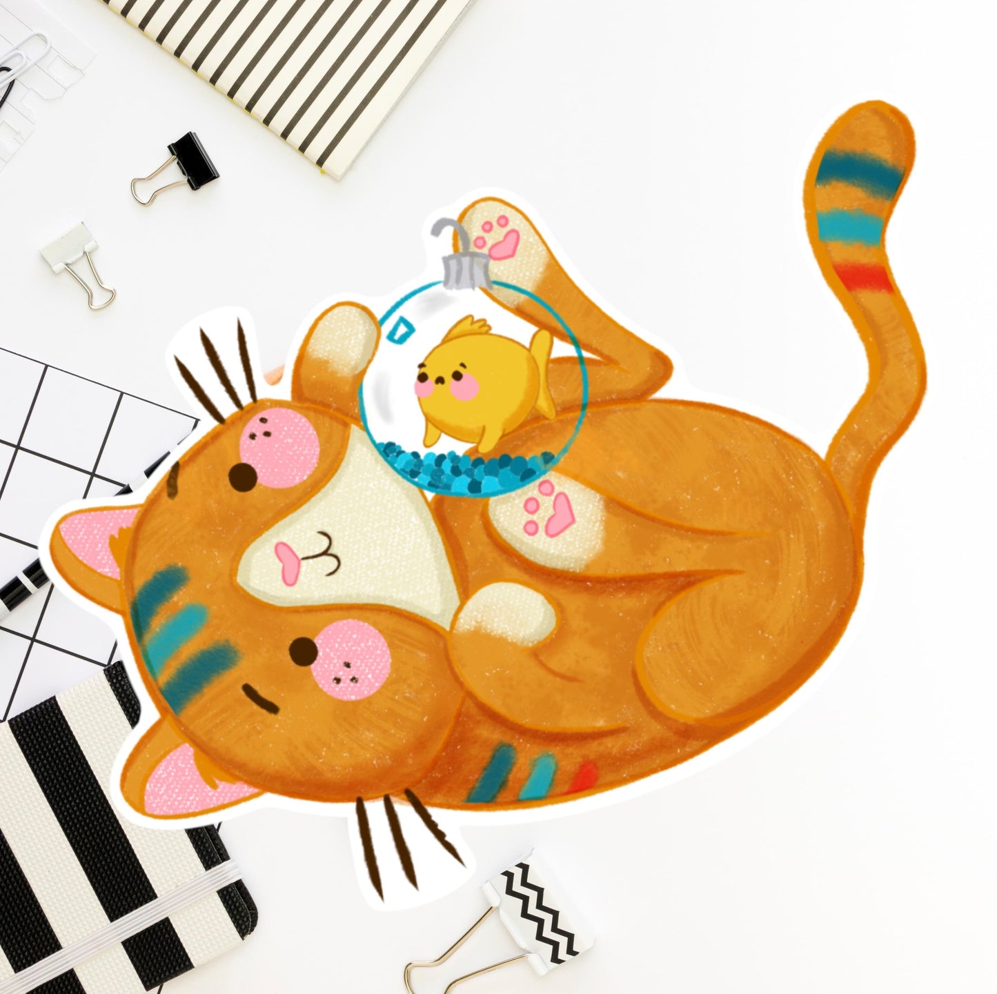 Marmalade saves with Bubbles Die cut sticker