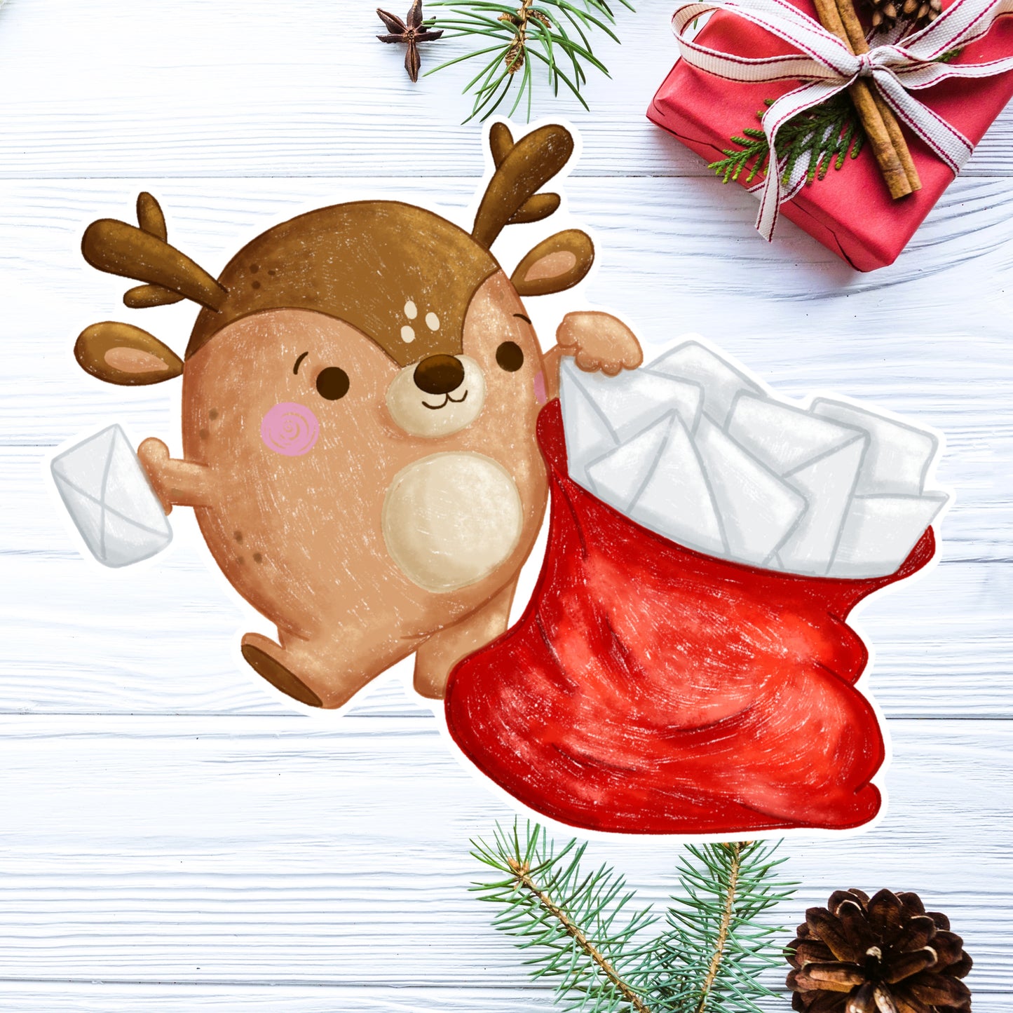 Peppermint's Letter bag Die cut sticker