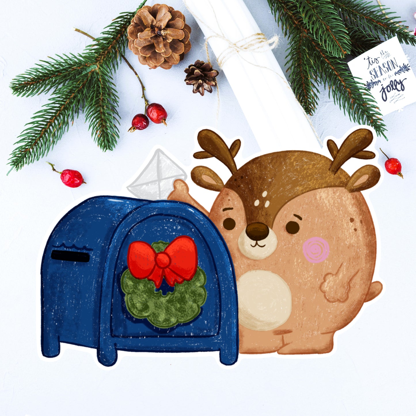 Peppermint's Mail box Die cut sticker