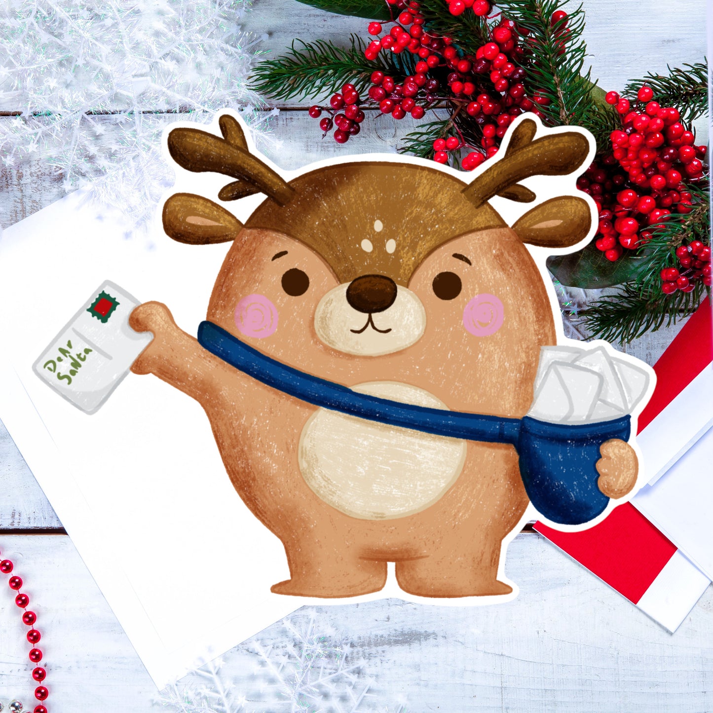 Peppermint's Mail Man Die cut sticker