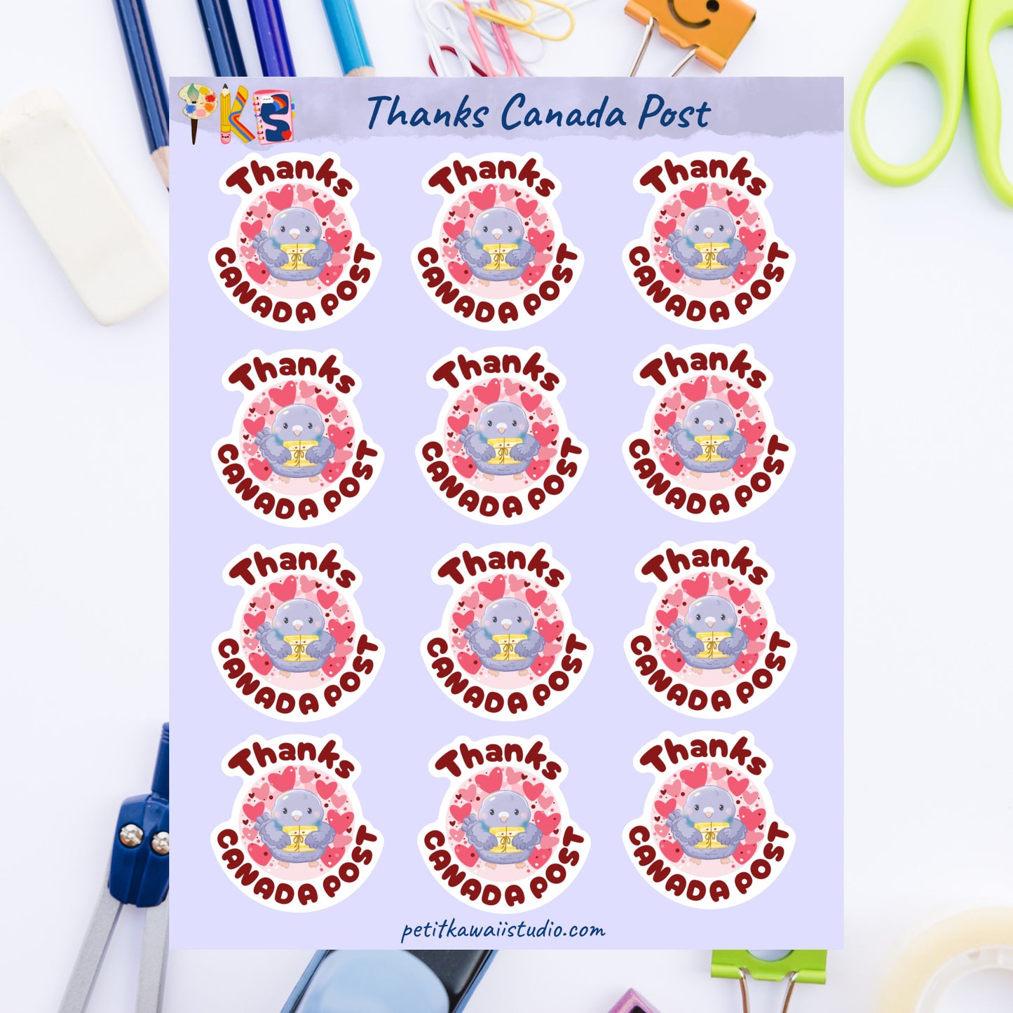 Thanks Canada Post- sticker sheet