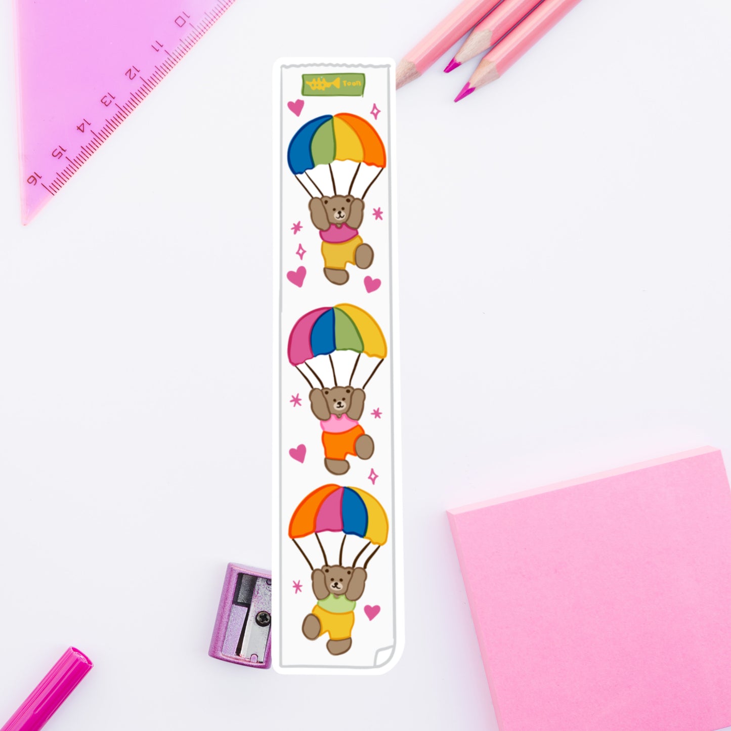 Tootie Bear Parachute Die Cut