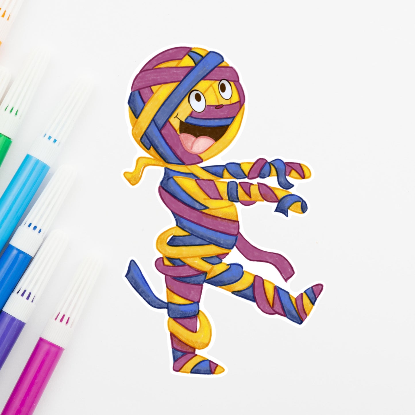 Mummy so yummy die cut sticker