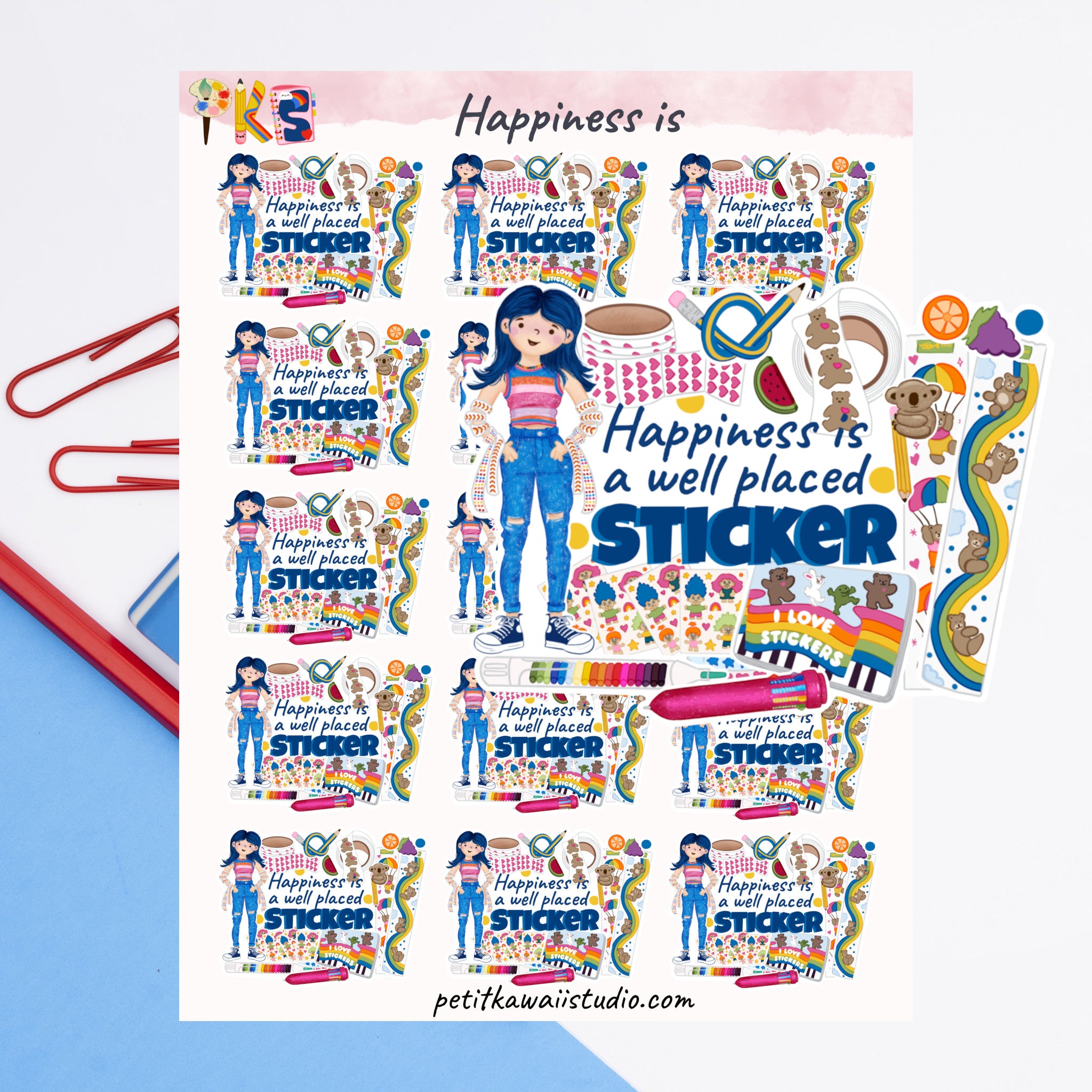 27 Sticker Sticker Lover Sticker Sheet- Planner Stickers- Journal Stickers- Petit ...