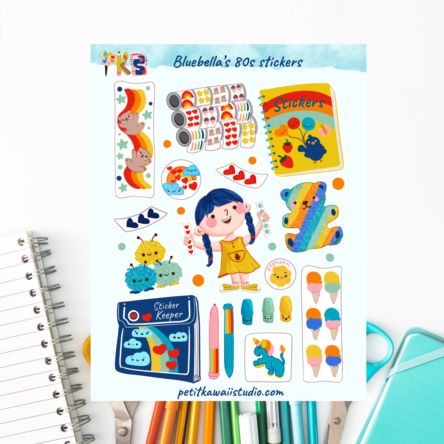 BlueBella's National Sticker Day Celebration- Sticker Sheet