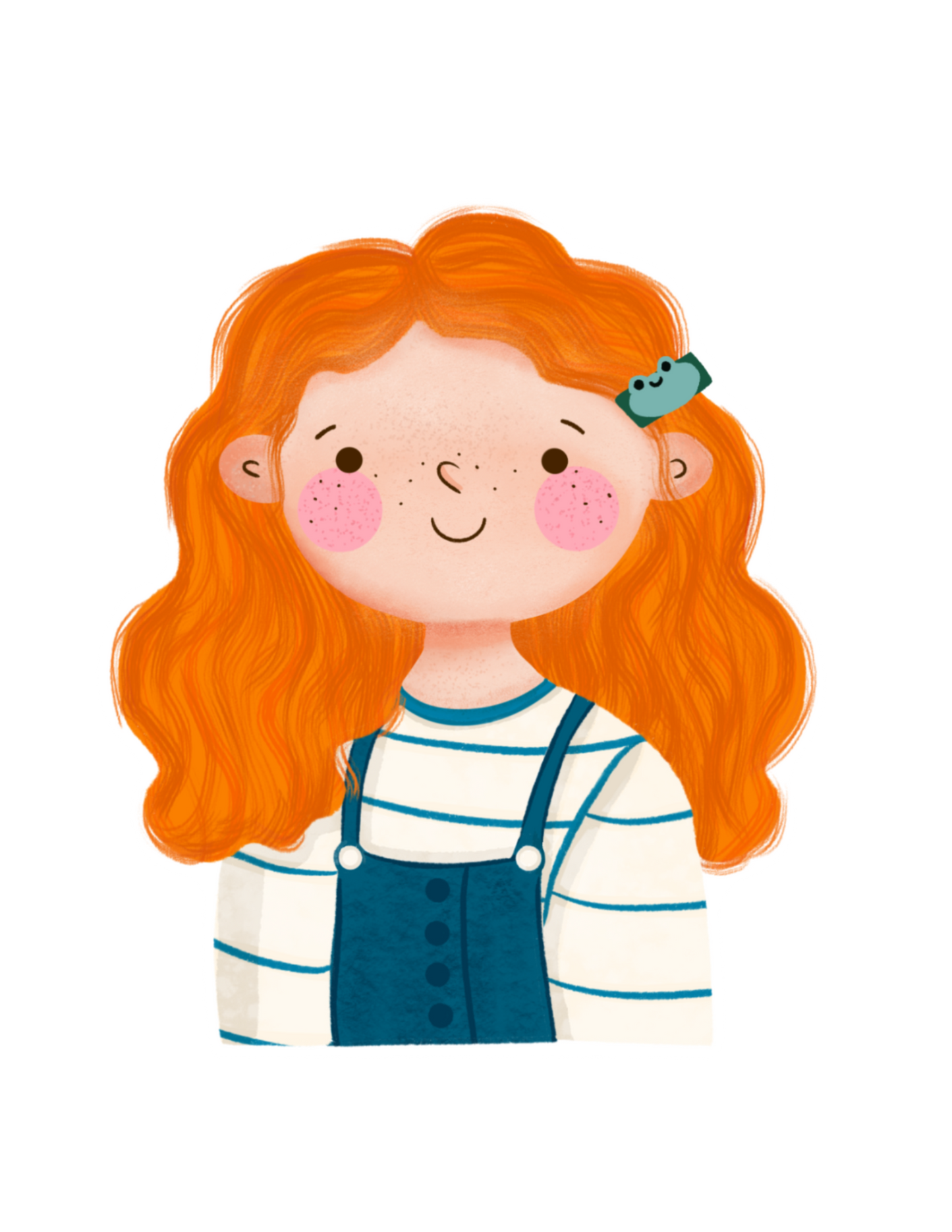 Auburn Haired Autumn Girl- Diecut Sticker