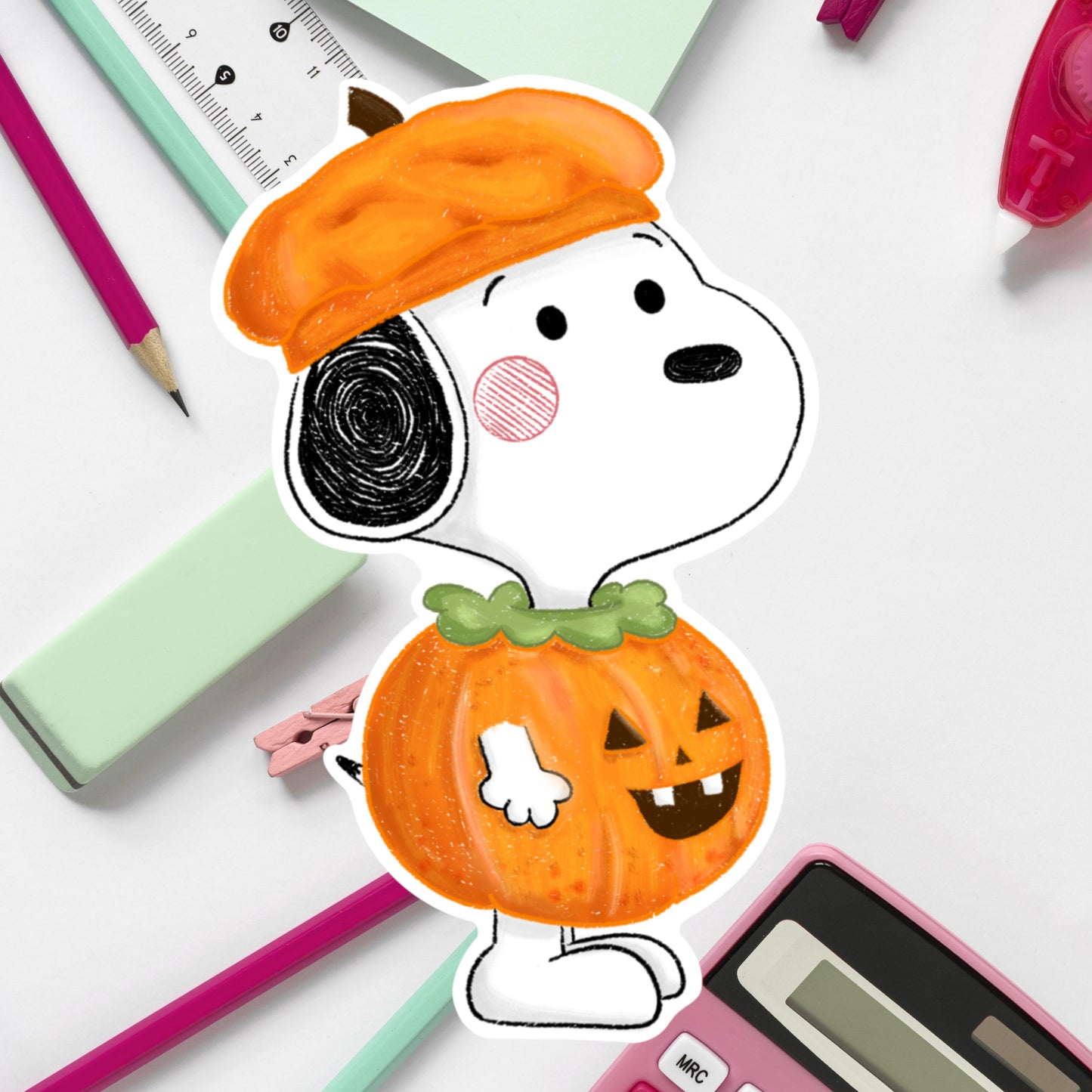 A Spoopy Pumpkin- Diecut Sticker