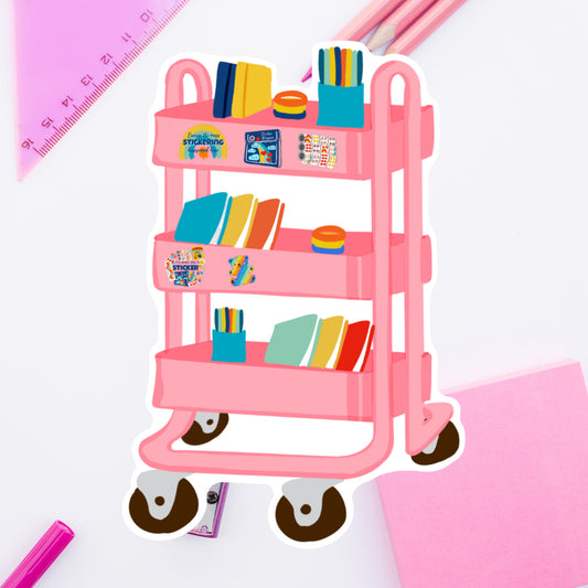 Sticker Cart- Diecut Sticker