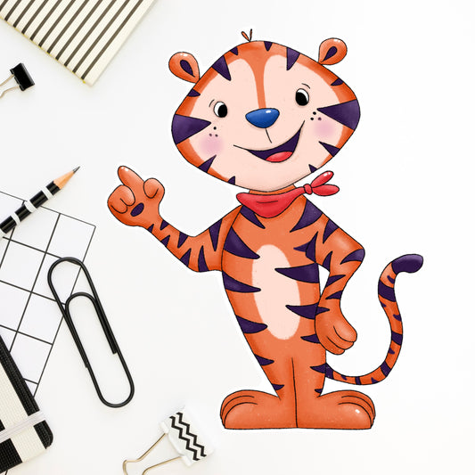 Tiger Cereal Mascot Die Cut