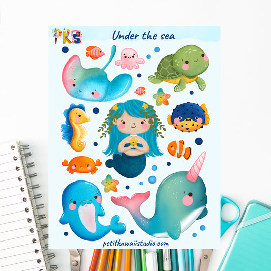 Under the sea- sticker sheet